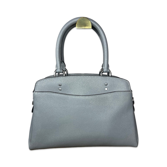 Coach 2012 Mini Lillie Carryall Grey Crossgrain Leather Satchel Crossbody - Picture 3 of 12